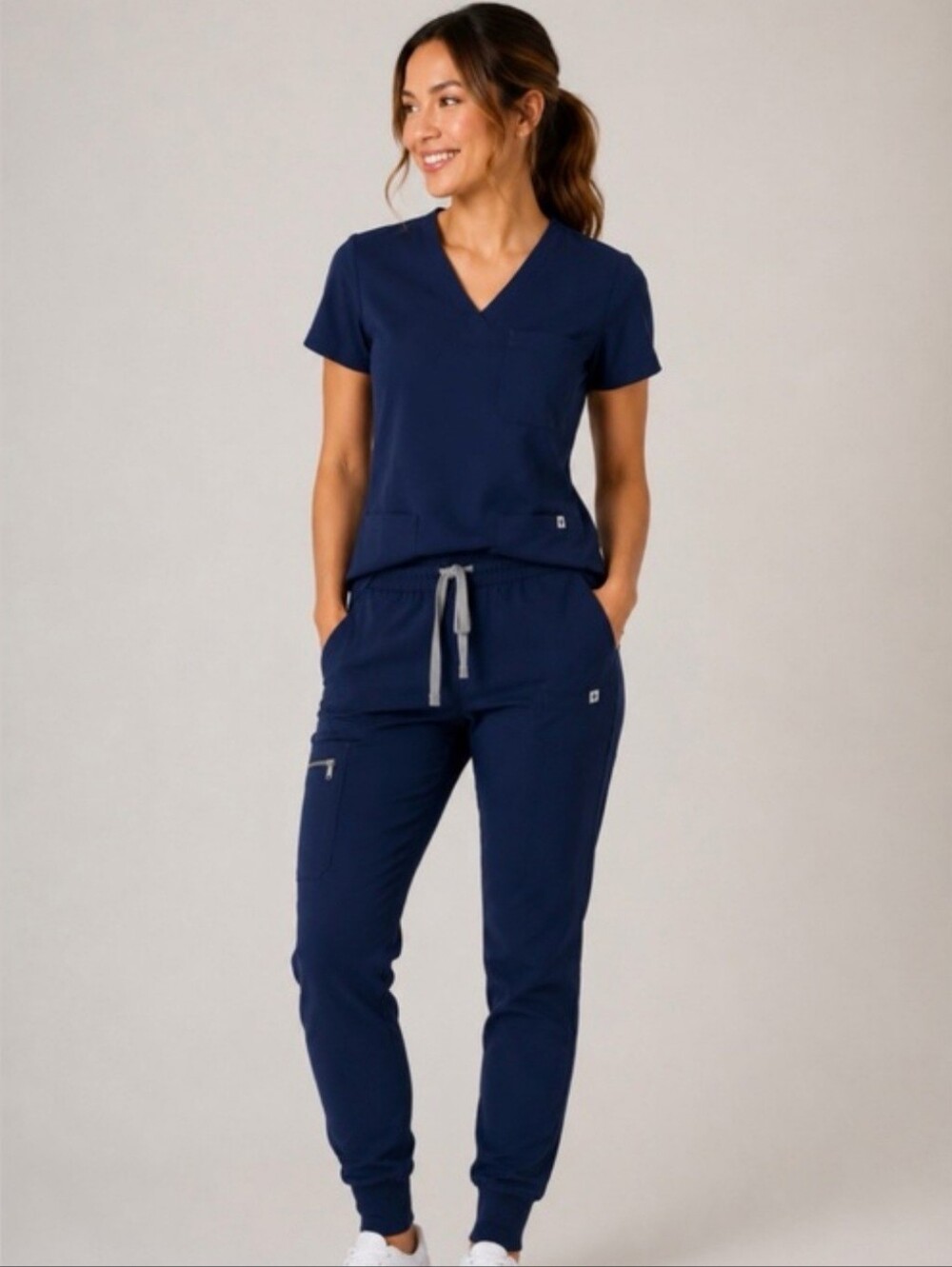 Figs Navy Women's Jogger Scrub Pants